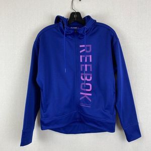 REEBOK Navy Zip Up Hoodie